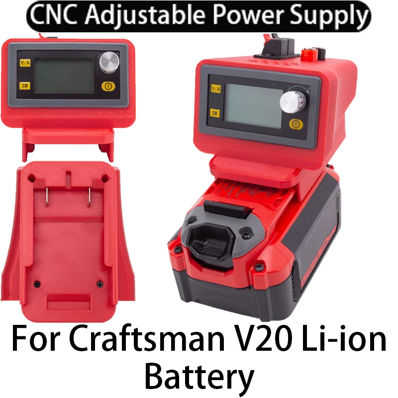 CNC adjustable DC regulated power supply for Craftsman V20 Li-ion battery Adapter Buck-boost controllable power supply