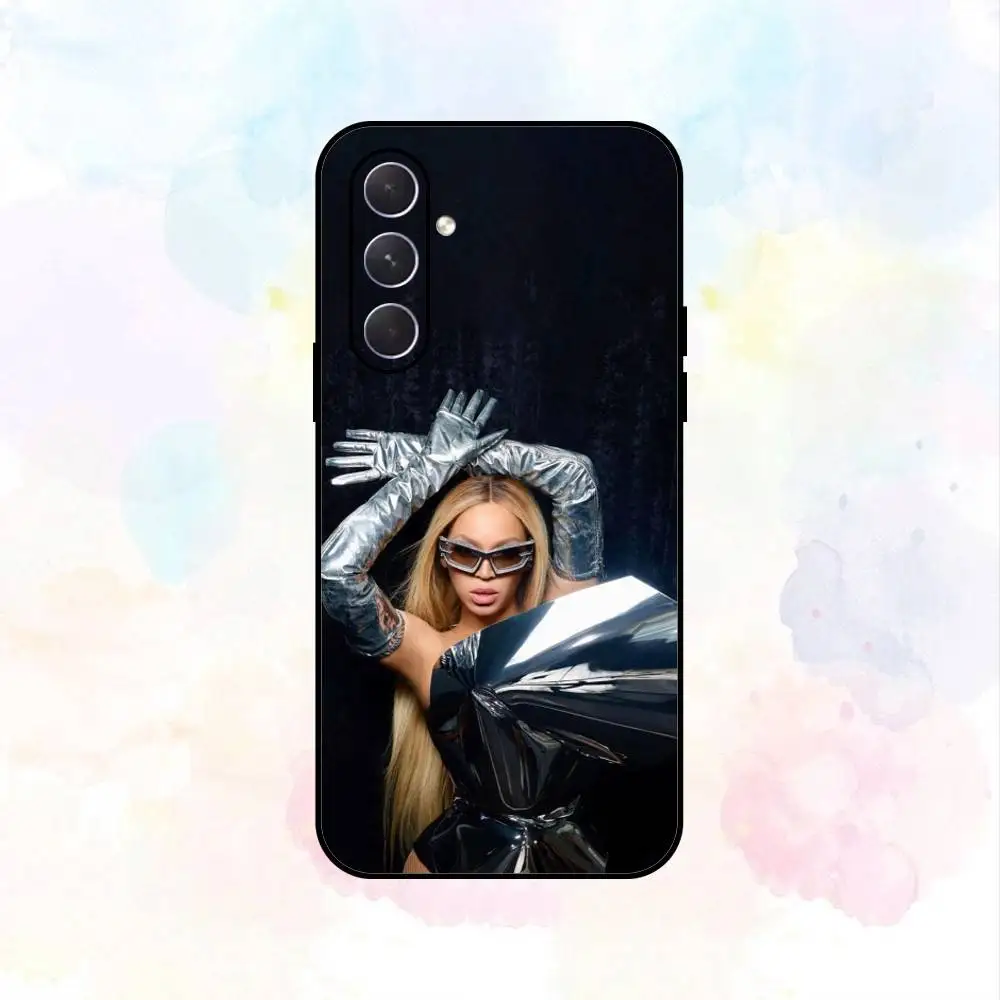 Capa de telefone quente Singer B-Beyonces para Samsung Galaxy A73, A72, A71, A70, A53, A52, A51, Outros Soft Black Shell