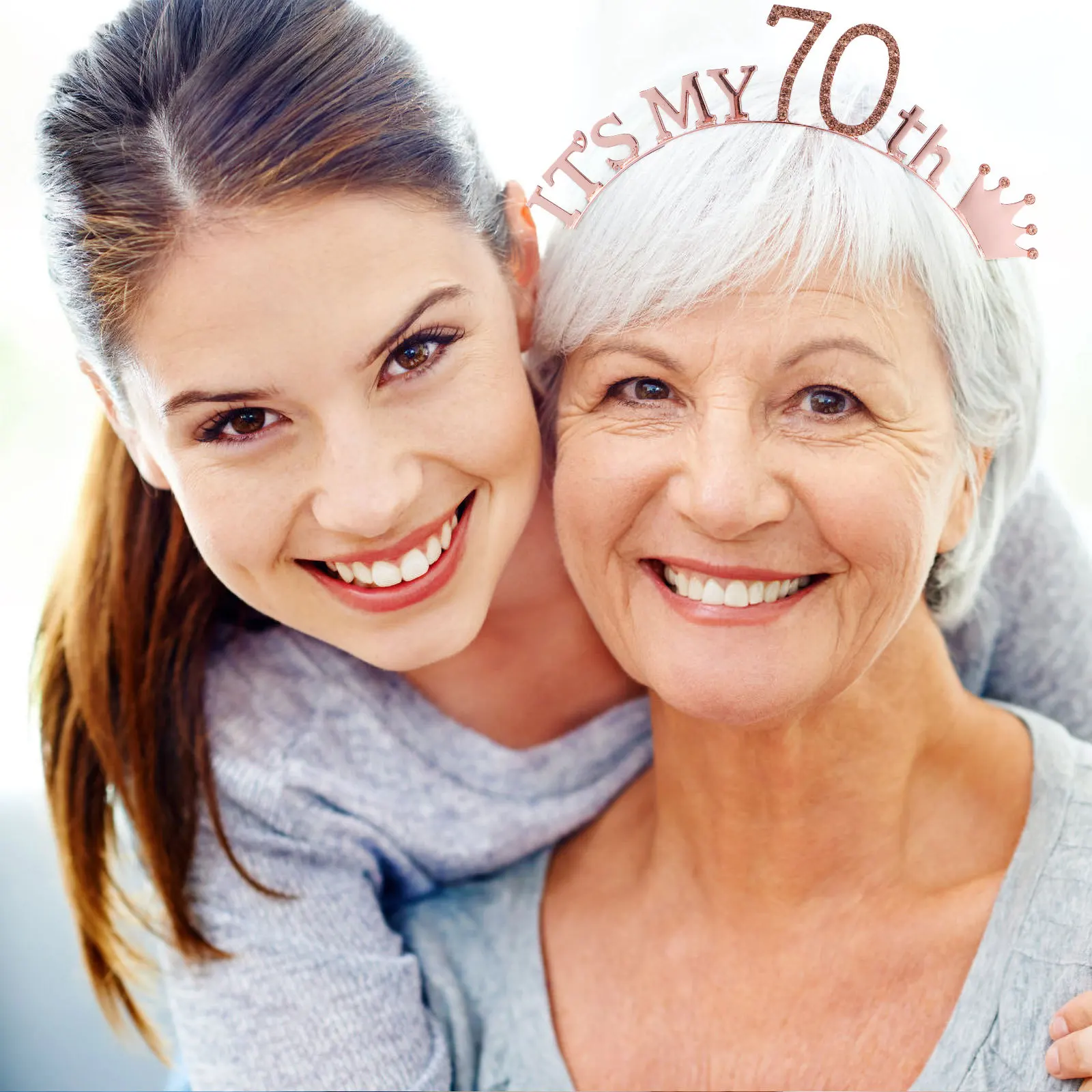 

2pcs Birthday Party Sash Crown Hairband Set Hoop For Girls Women Kids Lightweight Party Dressing Props