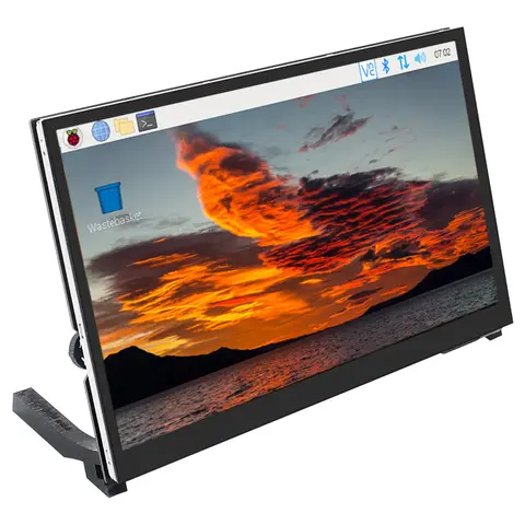 Pantalla táctil LCD IPS de 10,1 pulgadas para Raspberry Pi 5/4, 1024x600/1280x800, Monitor con soporte para Raspberry Pi 5 4B PC