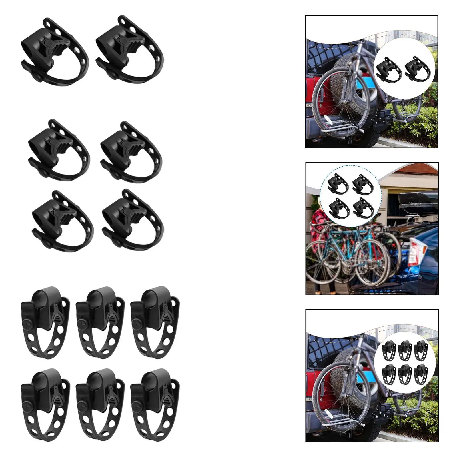 Binding Strap Bike Rack Replacement Adjustable Rubber Plastic Secure High Performance for Car Bicycle Transport
