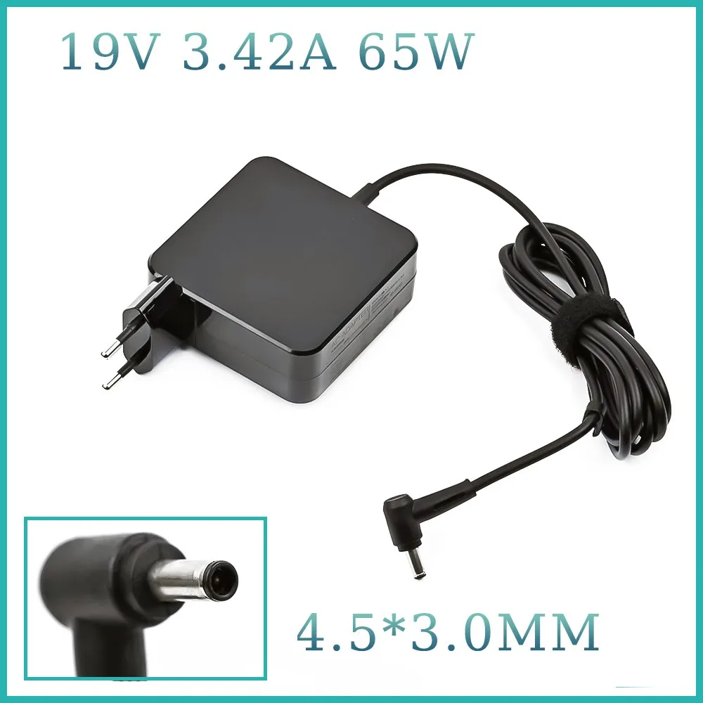 

19V 3.42A 65W 4.5*3.0MM Charger Laptop Adapter For ASUS UX481 UX481FL UX480 UX480FD X755J P553UJ PU301LA UX21 UX31A U38N