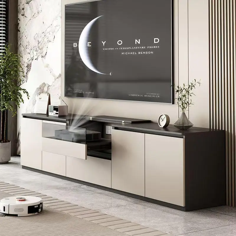 

Mid Century Solid Wood Tv Stand Universal Modern Alone Minimalist Designer Tv Cabinet Center Nordic Designer Trendy Furniture