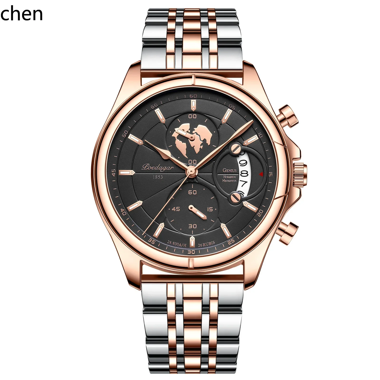 multifunctional men's watch waterproof quartz watch