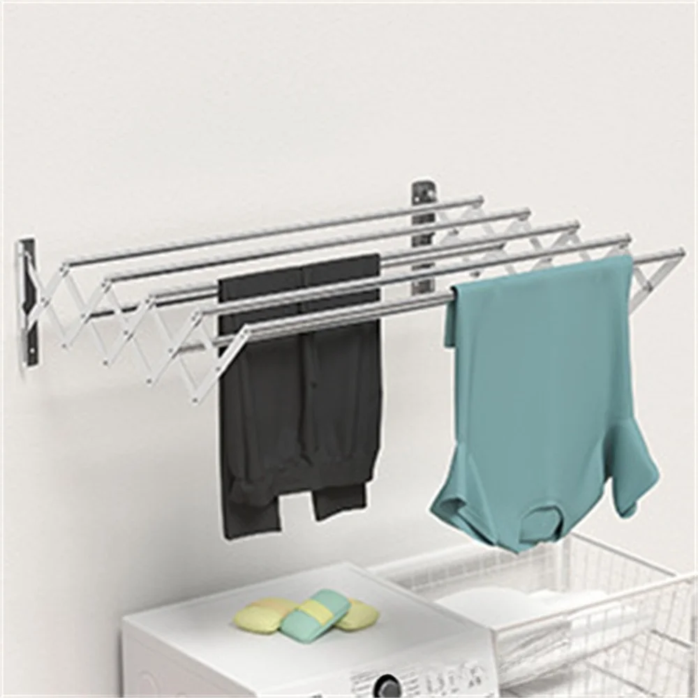 

1 шт. складная телескопическая вешалка для полотенец, выдвижная настенная сушилка, вешалка для полотенец для душа из нержавеющей стали для ванной комнаты, настенный зволон