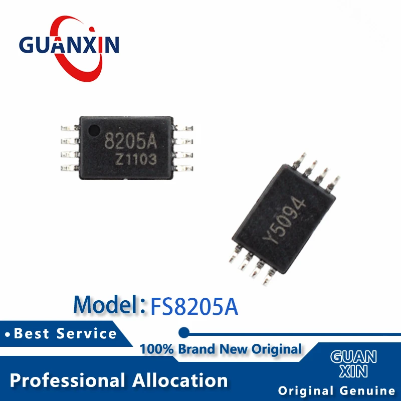 100% Nouveau FS8205A MSOP-8 Marquage 8205A FS8205