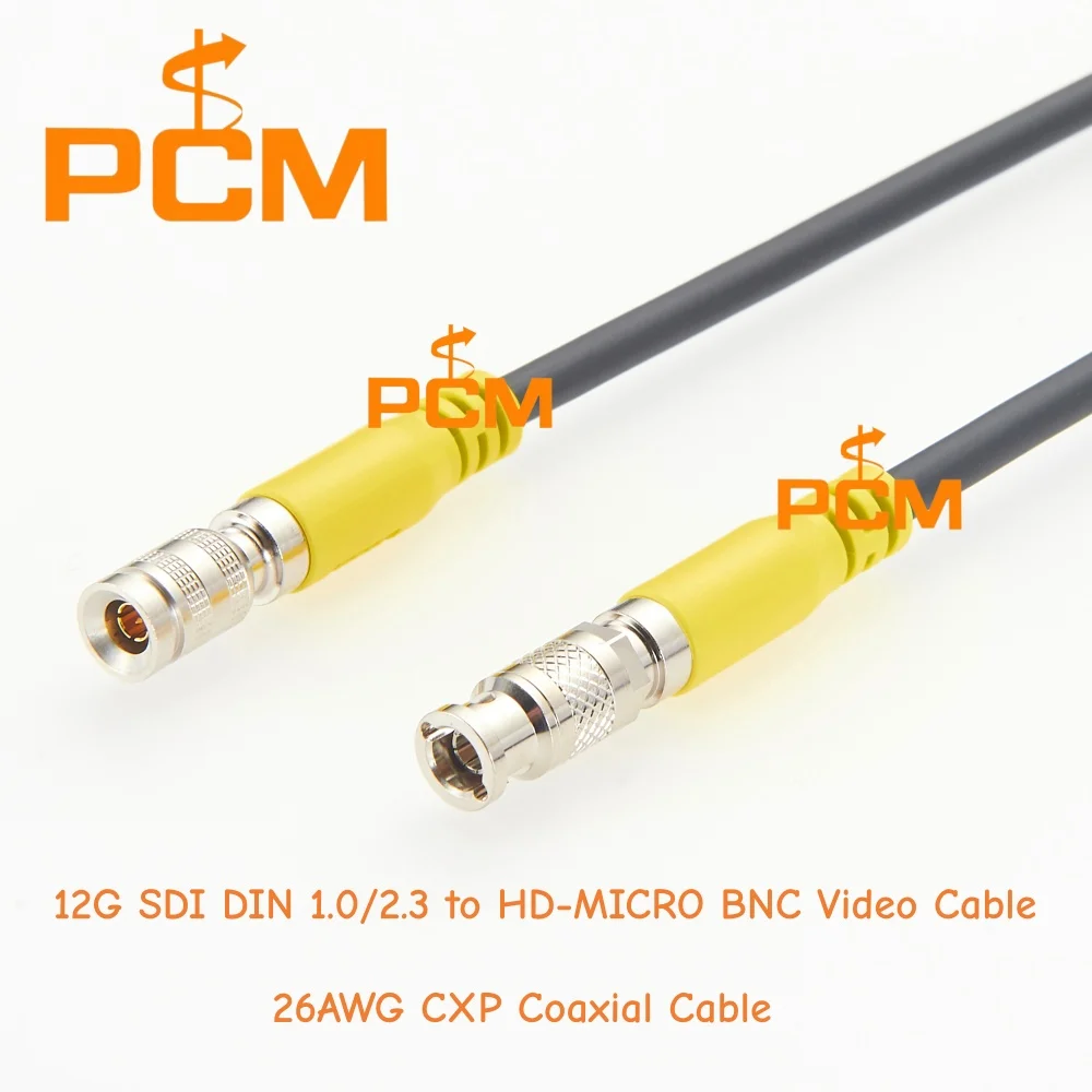 12G SDI DIN 1.0/2.3 to HD Micro BNC Video Cable 4K UHD CXP Coaxial Cable for Broadcast Camera Monitor Router Video Equipment