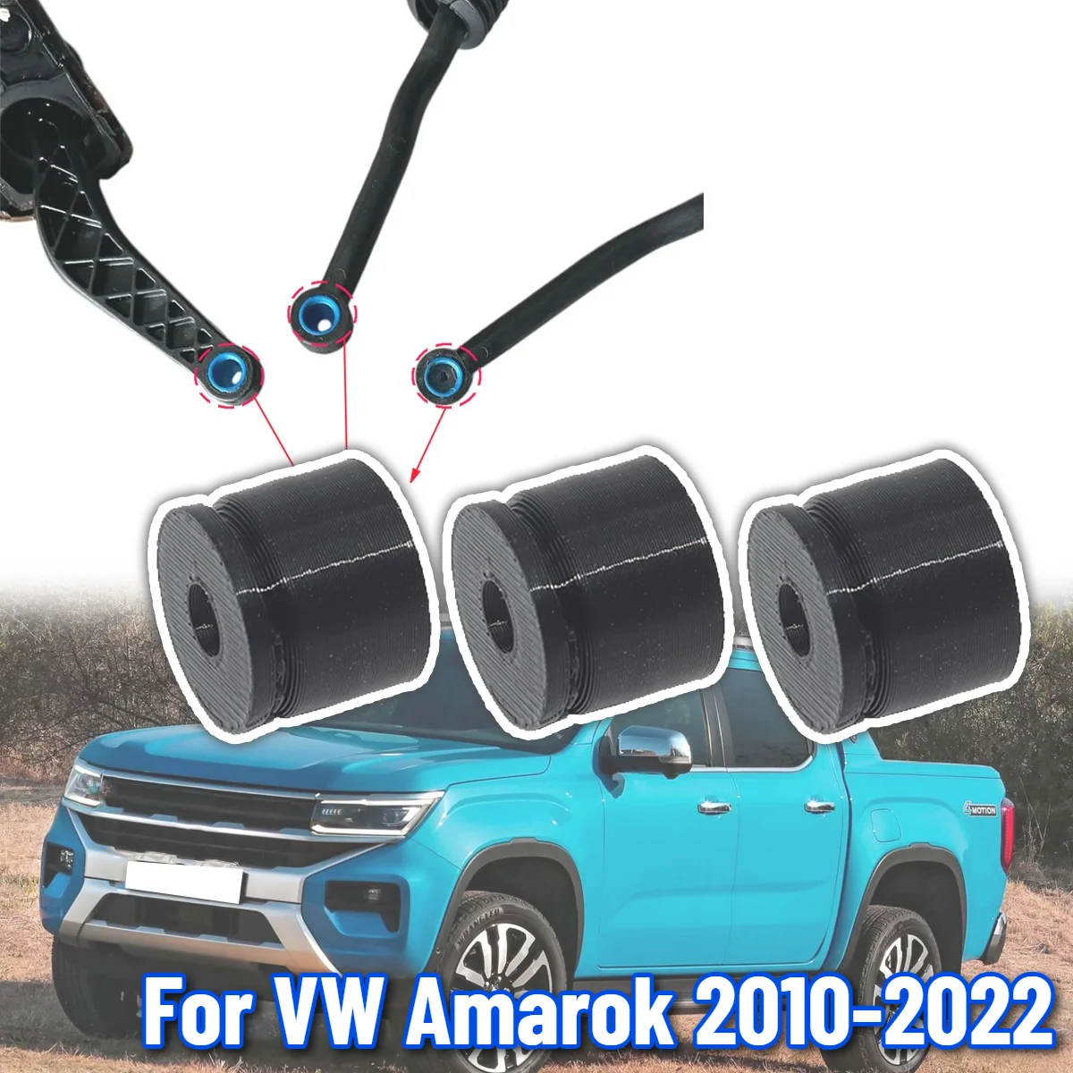 Updated Manual Gearbox Shift Cable Linkage Control Bushing Gear Shifter Lever Replacement Parts For VW Amarok 2010-2022 6-speed