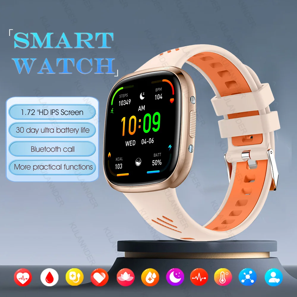 New LED Flashlight Money counter Men Women Smart Watch BT Exercise Sleep Heart rate Blood pressure Smartwatch For Xiaomi Huawei