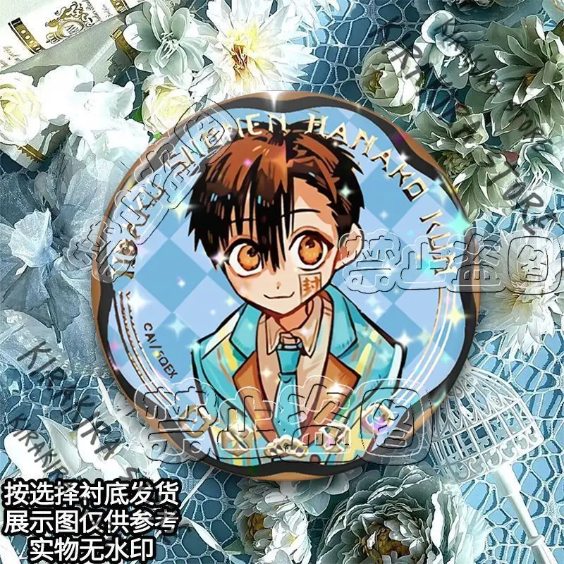 Medalla de hojalata Mitsuba, broche de Cosplay de Hanako-kun Yugi Amane Yashiro Nene, insignias con emblema, accesorios de decoración para bolsos