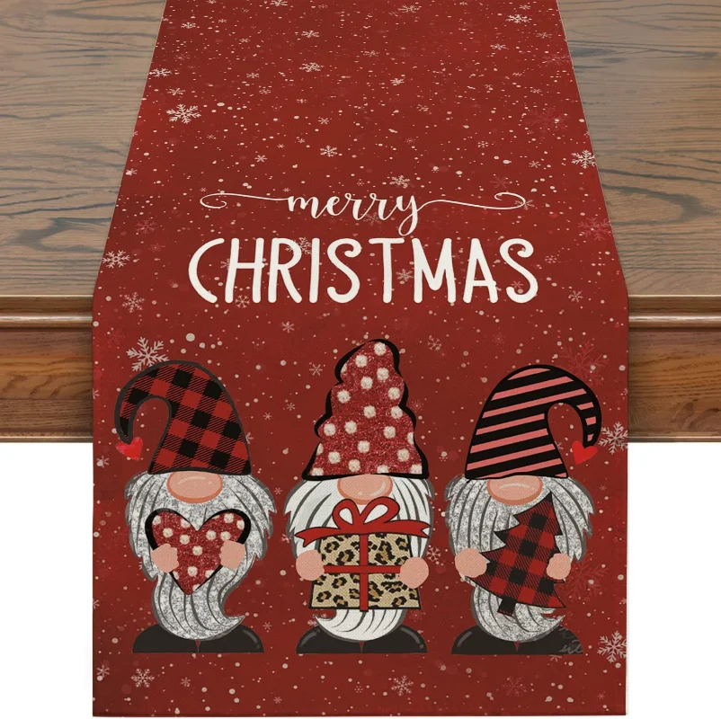 Christmas Table Flags Christmas Gifts Table Decorations Linen Antifouling New Year Holiday Decorations Table Decorations