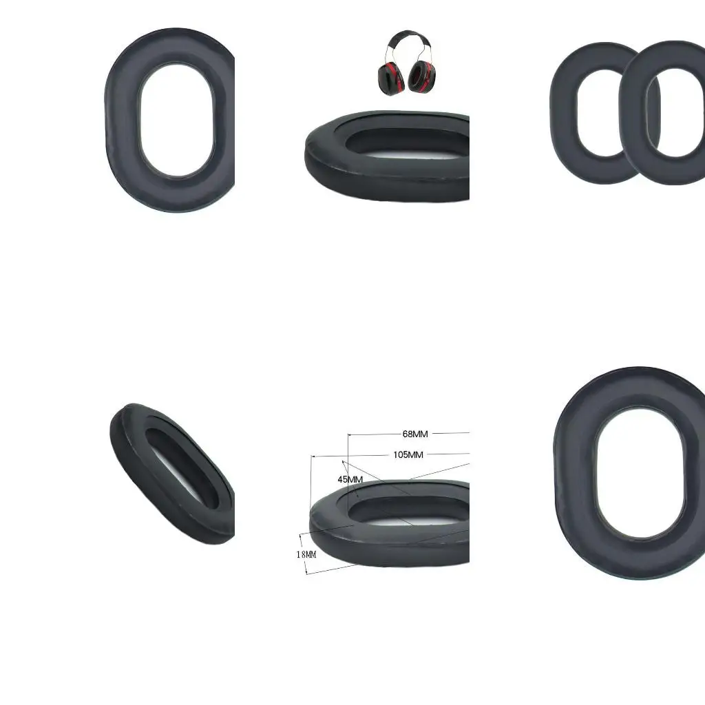 Upgraded Ear Cushion Leather Ear Pad Headphone for David Clark H10 Series