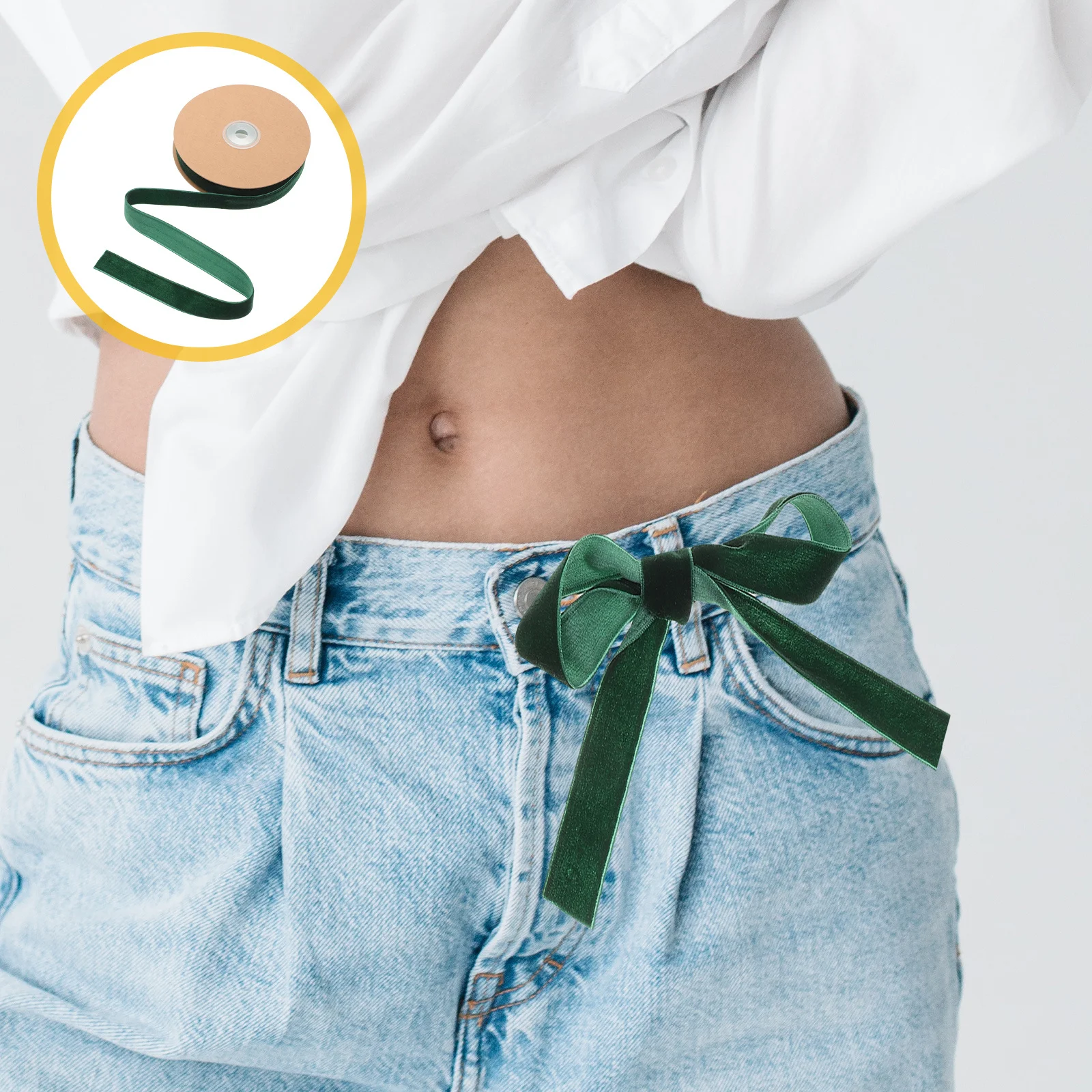 

1 Roll Of Flocked Ribbon 25Mm Soft Craft Packaging Bowknot For Gift Wrapping Present Diy Party Home Decoration Ribbon Strap