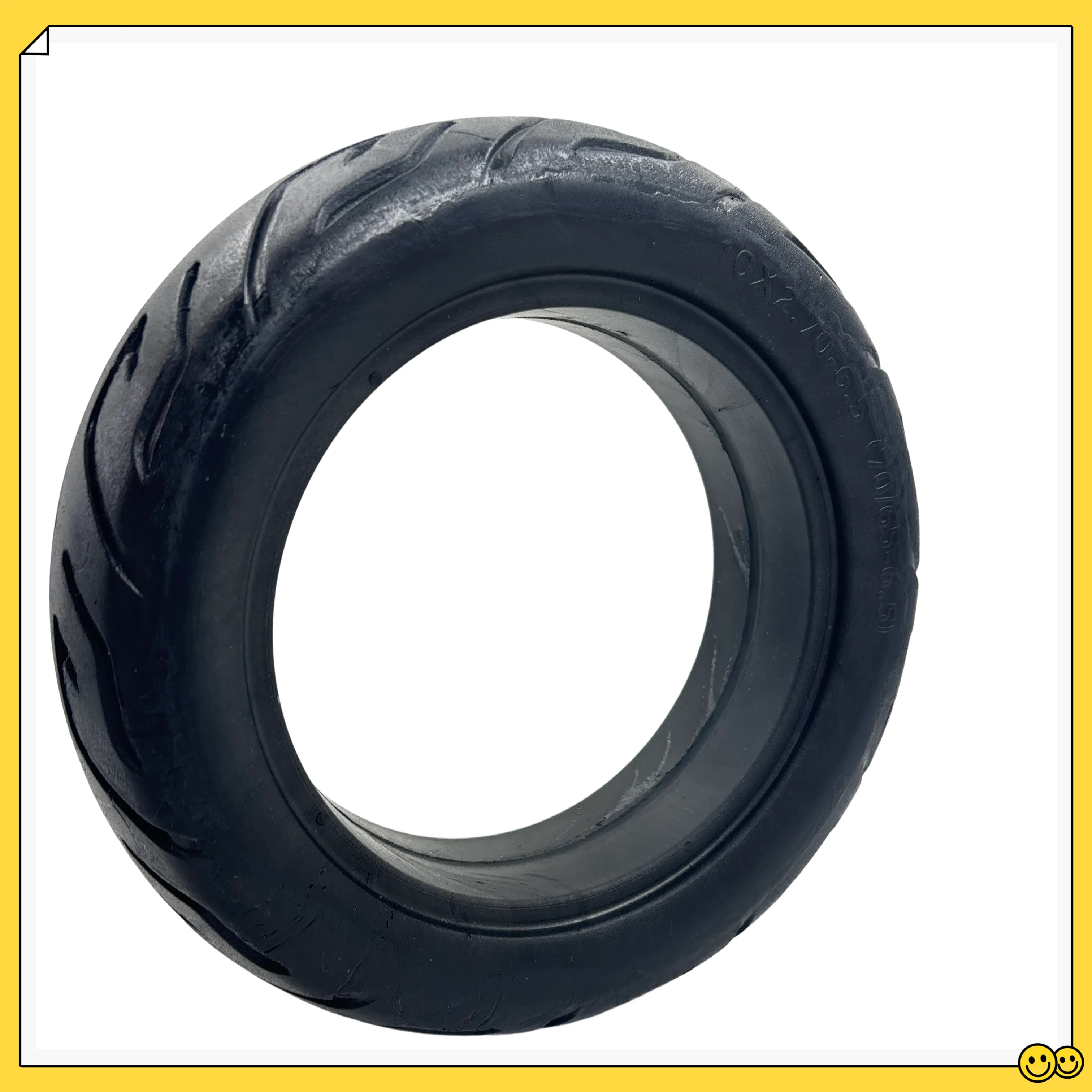 E-scooter Solid Tyre 100 Brand New 10x2.70-6.5 70 65-6.5 Rubber Solid Tire 10 Inch 1pcs Black For Electric Scooter Hitway H5