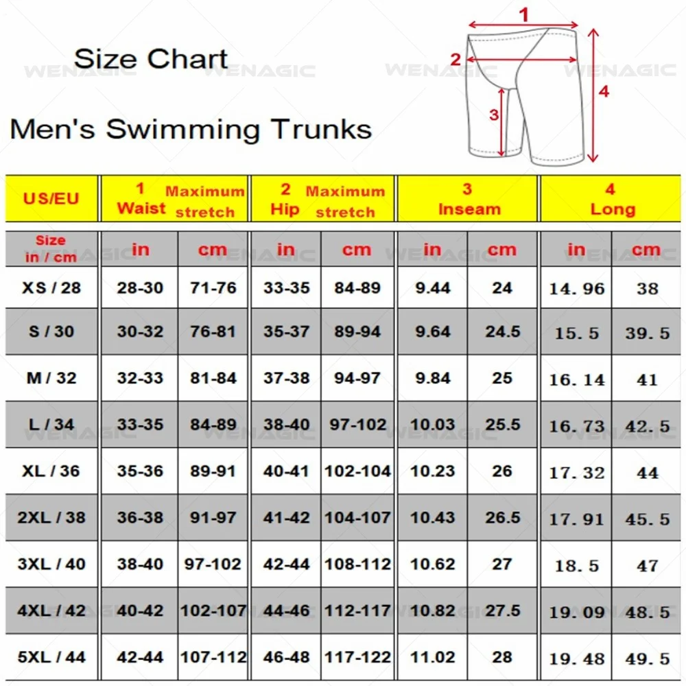 New Men\'s Swim Jammer Swimsuit Swimming Trunks Beach Tights Shorts Athletic Training Swimwear Bathing Suit Running Surfing Pants