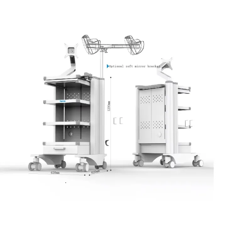 

Алюминиевая медицинская тележка 33 кг, регулируемая по высоте тележка для медицинского оборудования для продажи