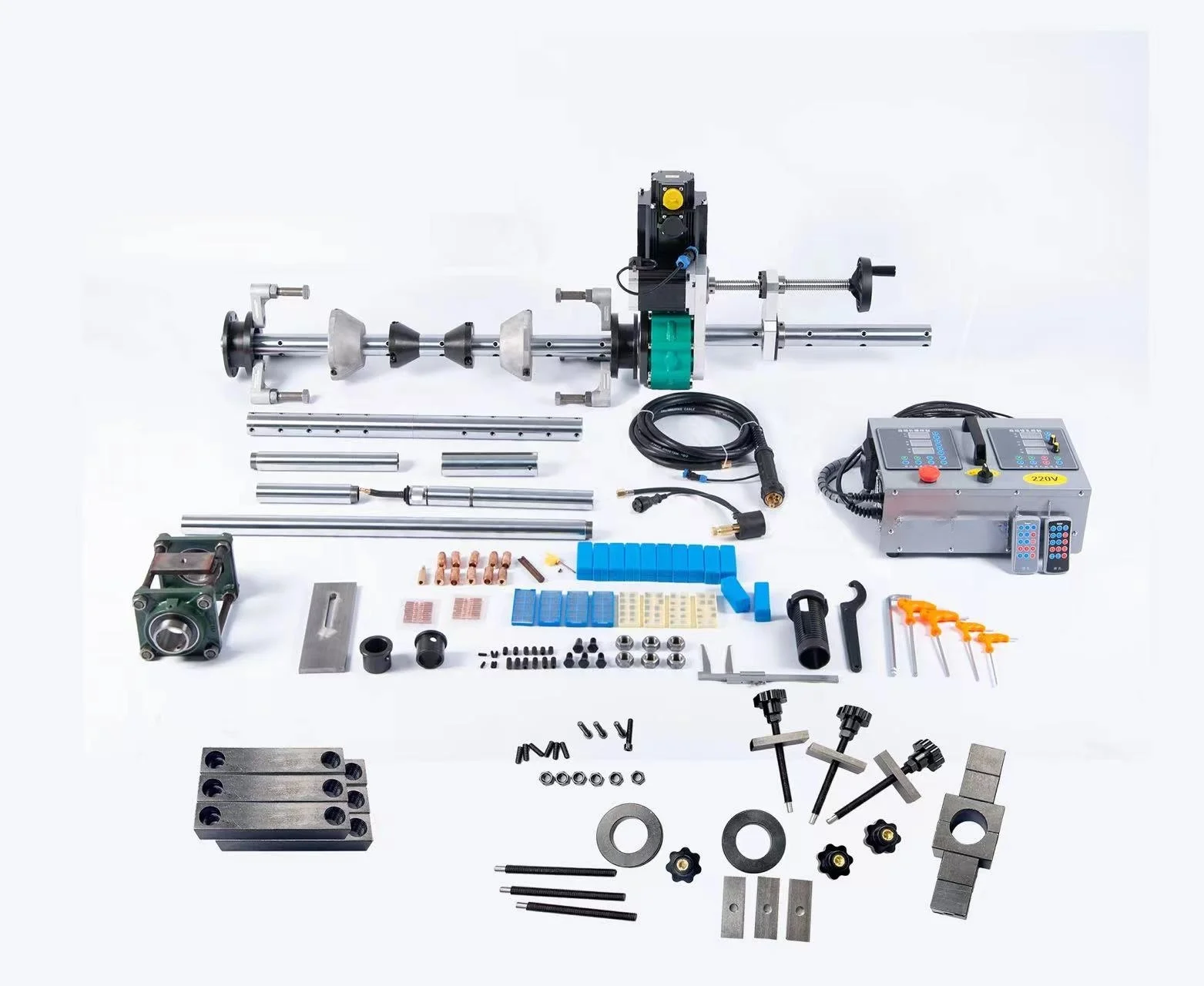 Hot Selling Dual System CNC 50 Automatic Feed 3-Axis Line Boring Bore Welding Machine Diameter 55-160mm Portable