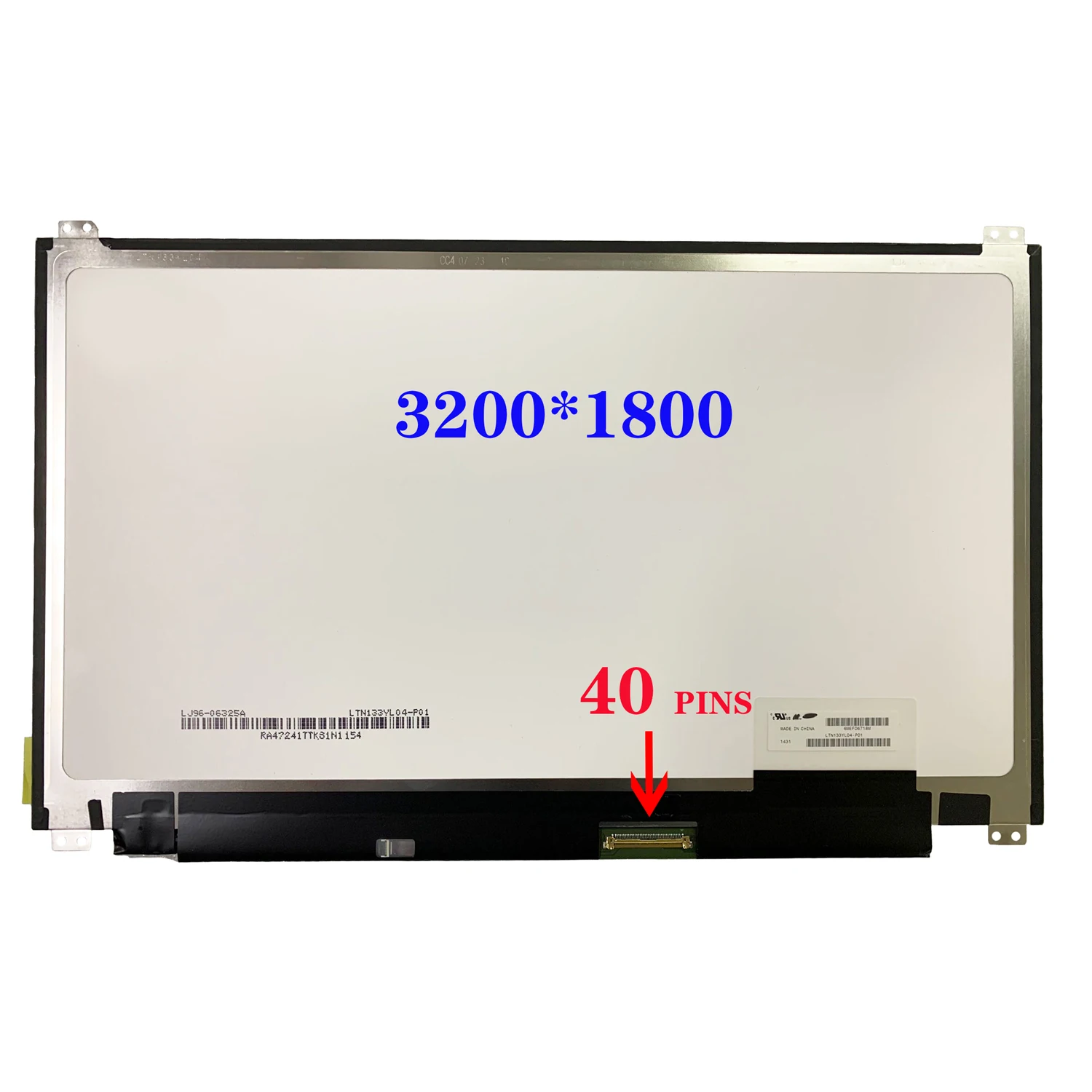 

13.3" Notebook Display Panel LTN133YL06-H01 LTN133YL04-P01 A02 For ASUS UX303LN 3200*1800 EDP 40 Pins 3K LCD Screen