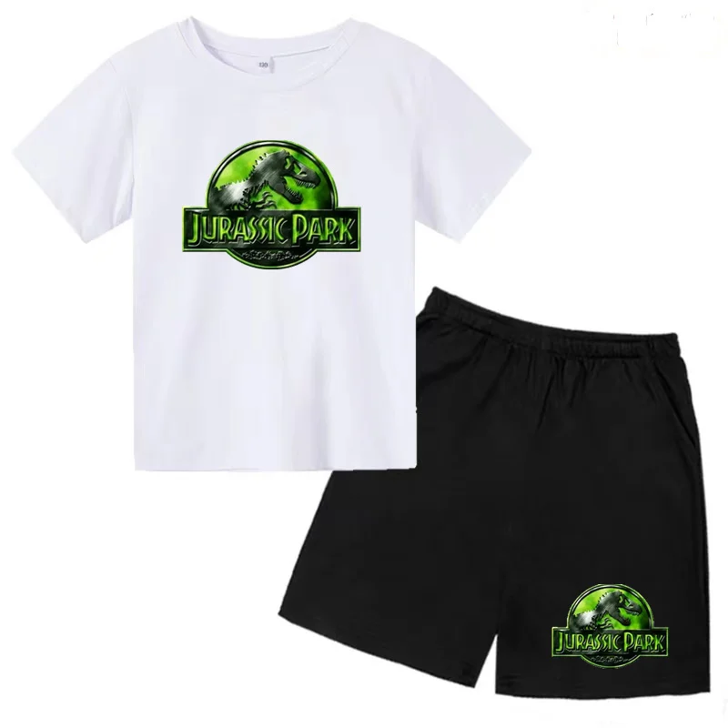 

Kids Anime Movie Dinosaur Print Clothing T-Shirt Boys Girls Toddler 3-12Y Top + Shorts 2P Stylish And Charming Casual Sports Set