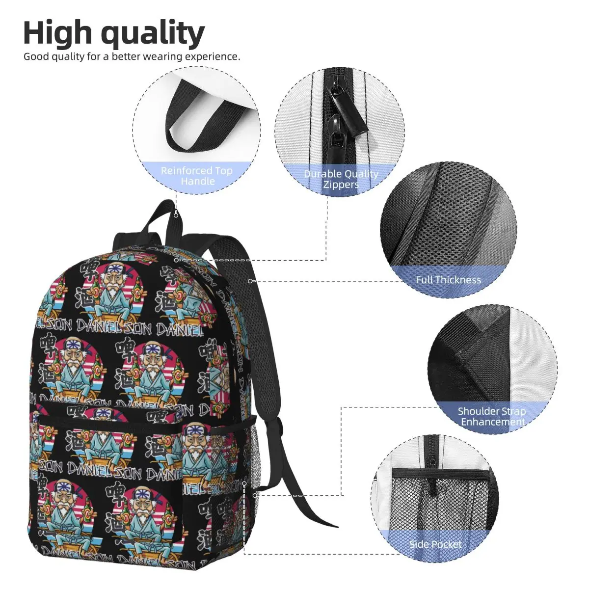 Mashtag Brady Merch Backpack Daypack Large Capacity Boys Girls BookBag School Bag Shoulder Bags for Men Women