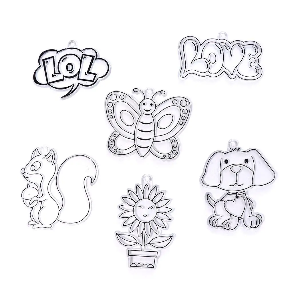 

12Pcs Art Craft Animals Birthday Gifts Cartoon Suncatchers Craft Filing Drawing Board Sun Catcher Hanger Window Painting