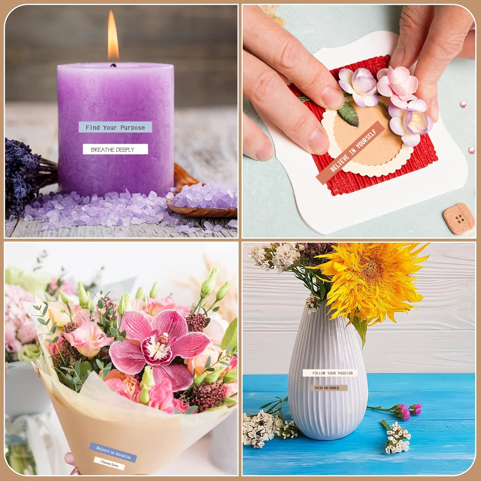 40 Blatt bunte kleine Sprechaufkleber, inspirierende Zitataufkleber für Journaling, Sammelalbum, Stimmungsaufkleber für DIY-Handwerk – Detail 5
