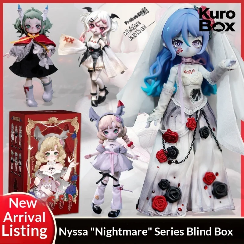 

Новая коллекционная аниме-фигурка Nyssa Gothic Nightmare Blind Box 1/12 BJD: подвижная кукла, модный декор для рабочего стола