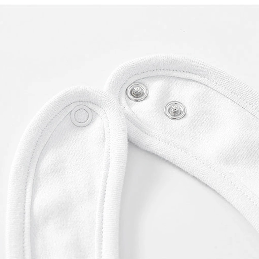 

5pcs Newborn Baby Bibs Pure Cotton Double Layer Bandana Drool Bib Saliva Towel Adjustable Snap For Infants Toddlers Kids