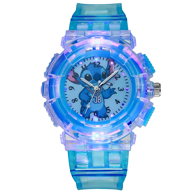 

Disney Stitch Children's Watch LED Luminous Flash Quartz Christmas Gift Children's Toy Watch