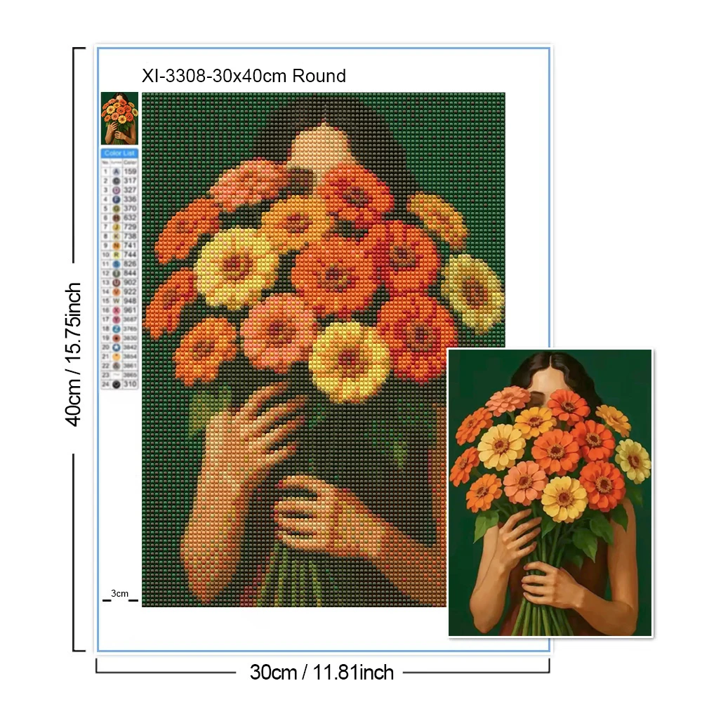 Abstrakte Frau Diamantmalerei – Embroidery Daisy Bewertung und Preis