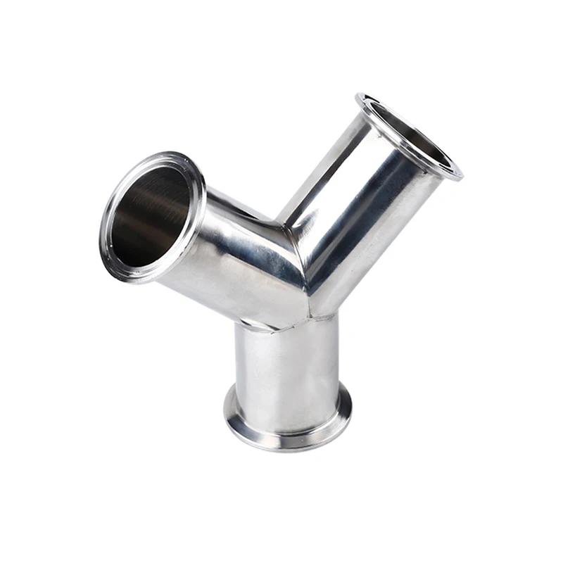 

19mm -57mm Pipe OD 1.5"-2.25" Tri Clamp Y Shaped 3 Way SUS 304 Stainless Steel Sanitary Fitting Spliter Homebrew Beer Wine