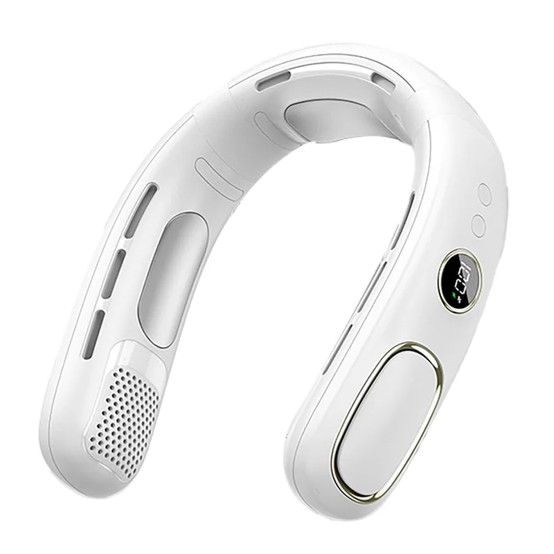 

Вентиляторы для шеи, выпускающие холодный воздух, перезаряжаемые охладители для шеи для жаркой погоды, белые-B27C