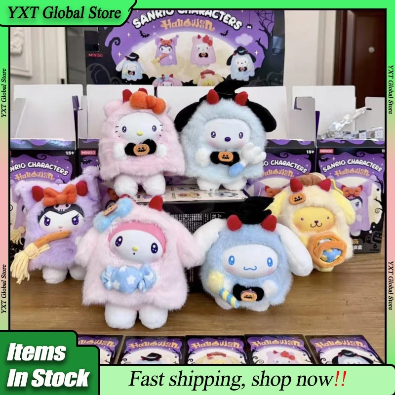 

Original Sanrio Character Halloween Blind Box Pendant Toy Hello Kitty Pochacco Cinnamoroll Trendy Mystery Box Xmas Gift