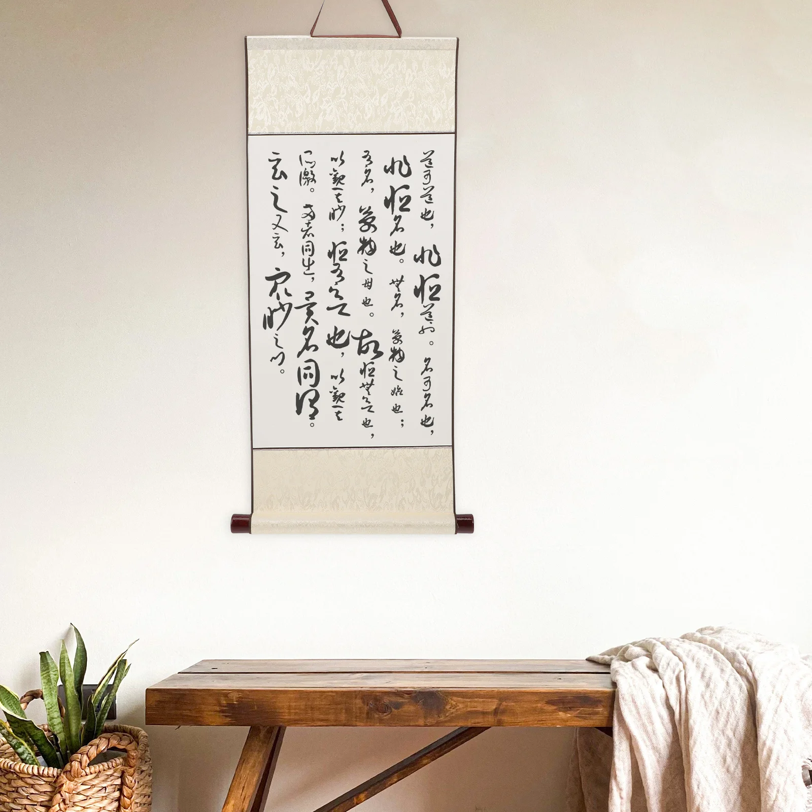 Chinese Painting Blank Scroll Chinoiserie Decor Multi-function Xuan Paper Calligraphy