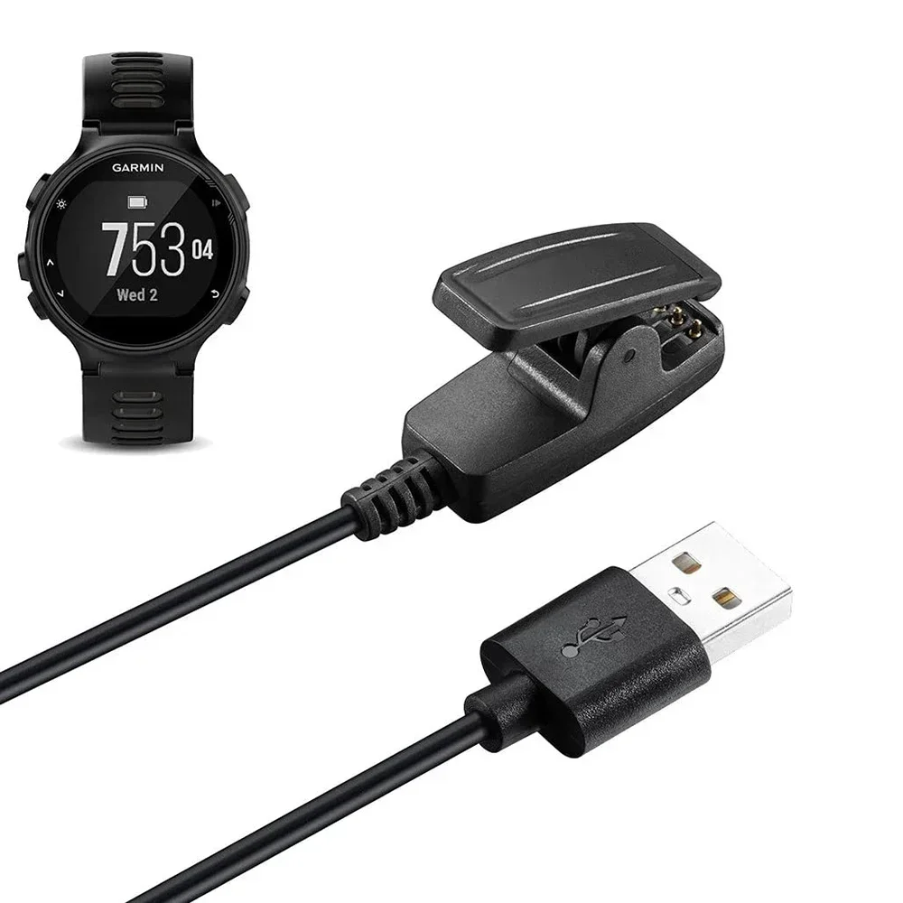 J19 Charging Cable Clip Cord For Garmin Forerunner 735XT 30 35 235 230 645 S20 Vivomove HR Vivomove Trend Smart Watch
