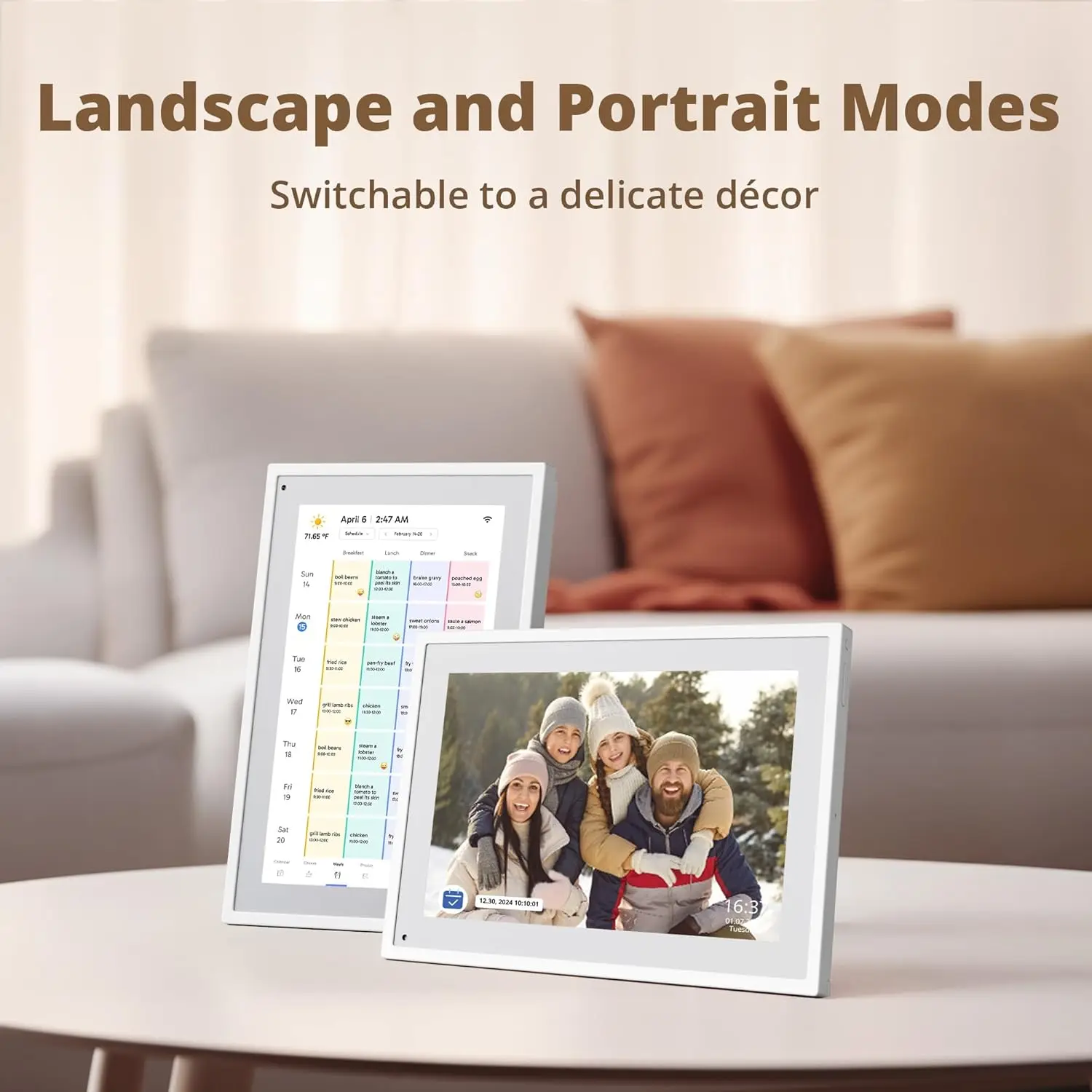 10.1 Inch  1920x1080 IPS Digital Photo Frame Google Calendar