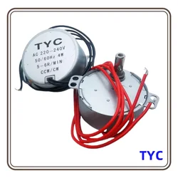 Stable Synchronous Motor 5-6 r/min Pro TYC-50 AC 220V 12V 50/60Hz Torque 4KGF.CM 4W CW/CCW Microwave Turntable for Electric Fan