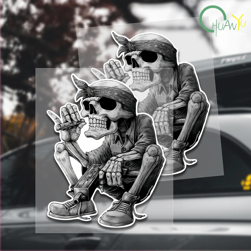 Car Stickers Gangster Hip Hop Sticker Rap Music Skeleton Skull Rapper Cool Bandana Cigar Approx Exterior Accessories