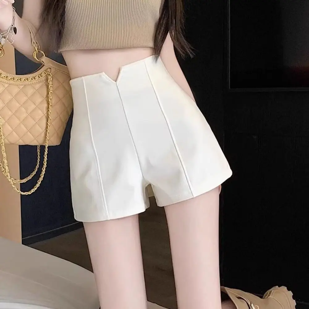 سليم صالح ألف خط السراويل Y2K شيك عالية الخصر دعوى الساخن السراويل بانت بنطلون بلون المرأة الصيف سراويل قصيرة الفتيات