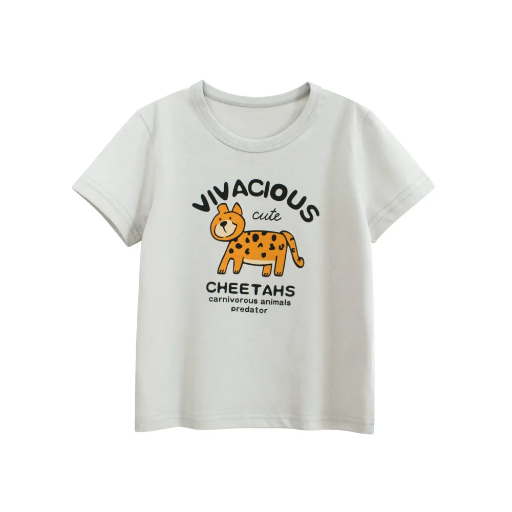 1-9T Toddler Kid Baby Boy Girl Clohtes Summer Cotton Tee Top Infant T Shirt Cute Sweet Outfit Children Short Sleeve Tshirt