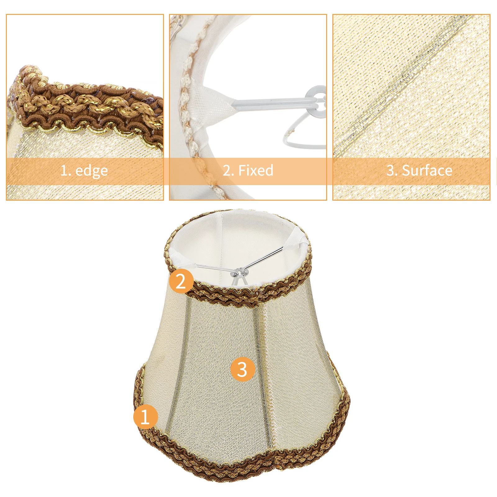 بسيطة القماش غطاء مصباح غطاء للمنزل فندق الجدول مصباح تركيبة إضاءة مصباح للزينة ملحق غطاء خفيف المنزلية #1