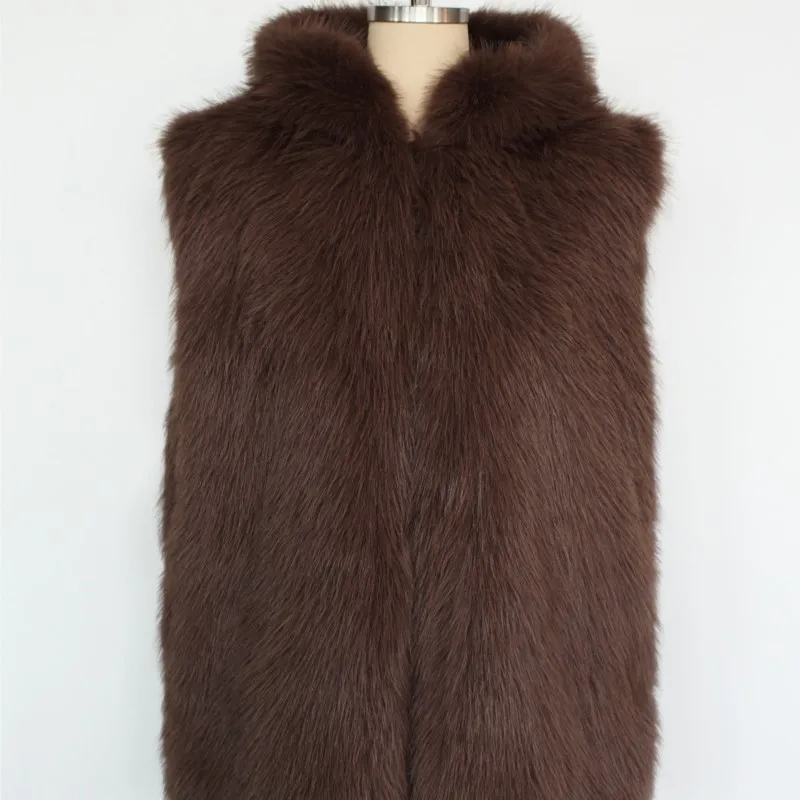 رشاقته الدافئة فضفاضة حجم صدرية جاكيتات أكمام الفراء رقيق معاطف أبلى 2025 الشتاء الرجعية رجالي فو الثعلب الفراء سترة مقنعين #4