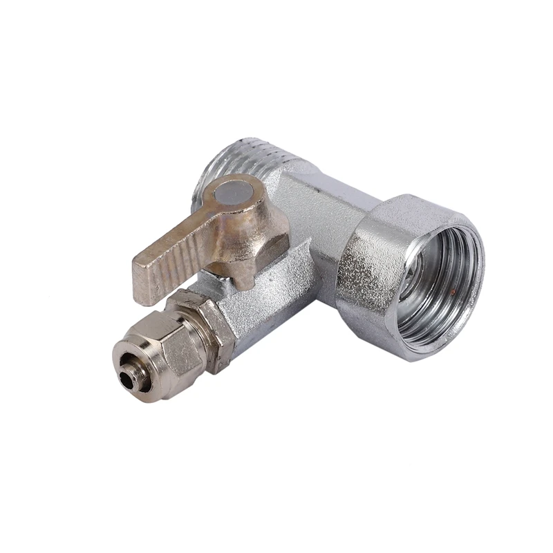 Adaptateur d\'eau de rajeunissement RO, robinet à assujetà bille de 1/2 à 1/4 pouces, barrage de rajeunissement du robinet, osmose, argent