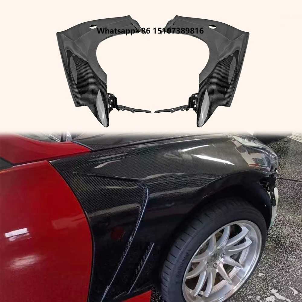 For 370Z Z34 2009+ EPA Style Carbon Fiber Front Fender Vented Cooling