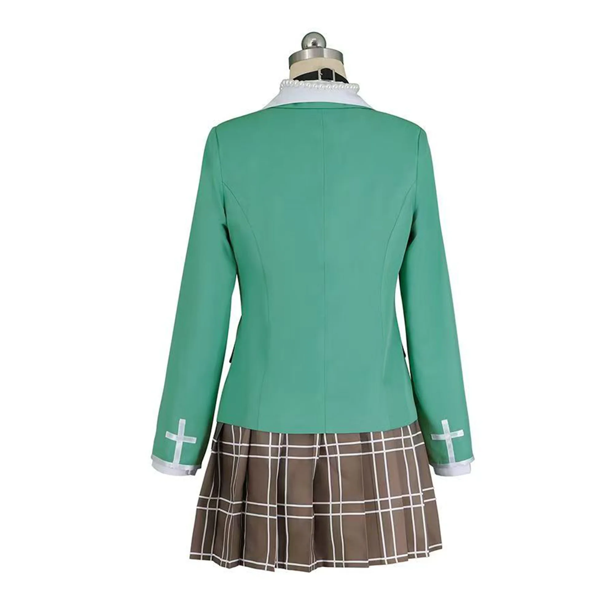 Rosario to Vampire Cosplay Akashiya Moka Costume Party School JK Uniform Full Set Halloween Outfits