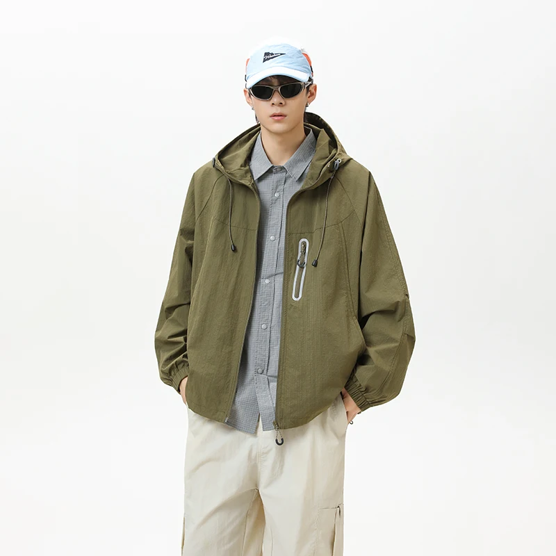 カップルモデル 防水 防風 通気性 アウトドア 秋の新作 ファッション ルーズフィット カジュアル ストリートウェアスタイル メンズ トレンチコート