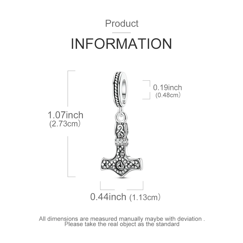 925 فضة سحر الخرزة تشيكوسلوفاكيا الزركون المطرقة استرخى صالح الأصلي سوار DIY النساء المجوهرات هدية