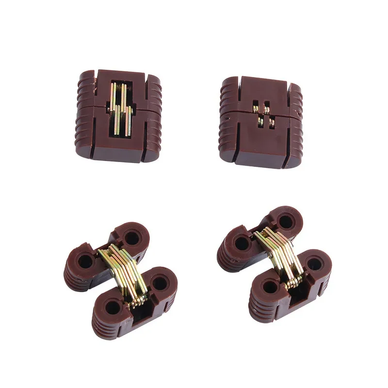 Cross Hidden-Hinges Plastic Iron Folding Door Table and Chair Cross Hinge Plastic Concealed Hinge Furniture Hardware Accessories