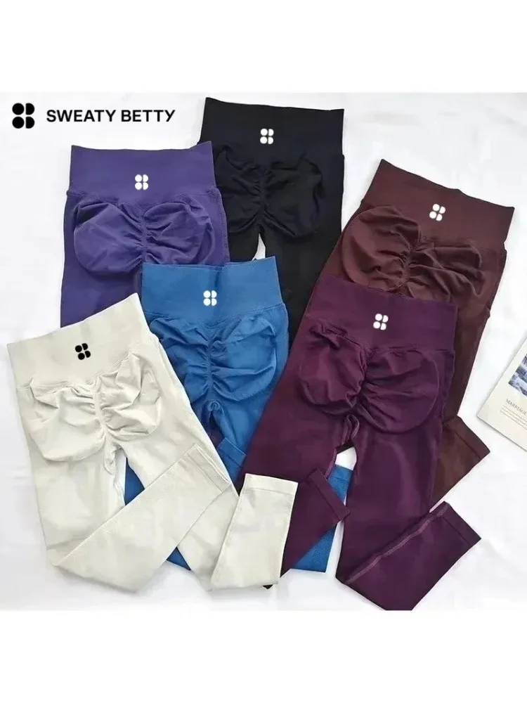 AliExpress Sweaty Betty Leggings Women Sports Impact Yoga Shorts Fitness Cycling Elastic Sports Pants Ignite Sculpt Scrunch Short Yoga Bra