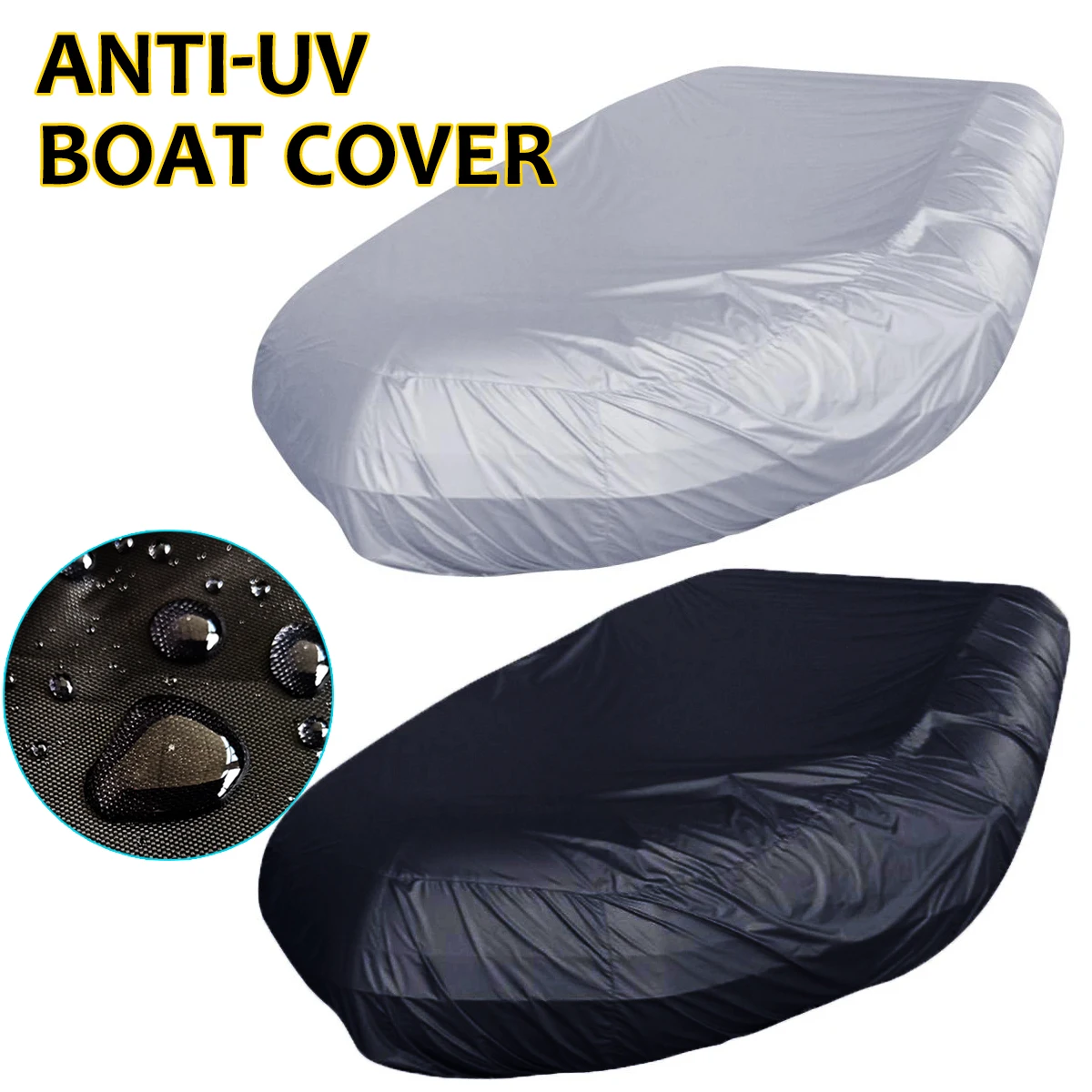 Waterproof UV Sun Dust Protection Inflatable Boat Dinghy Cover Tender Storage Suits 7.5-17ft 7 Sizes Kayak Rubber Boat Cover